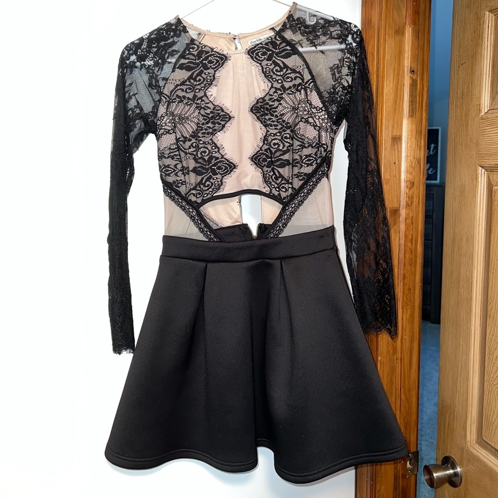 Long sleeve lace dress